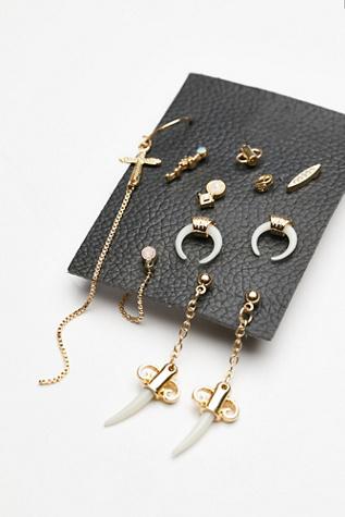 Free People Womens Elizabeth Horn Piercing S