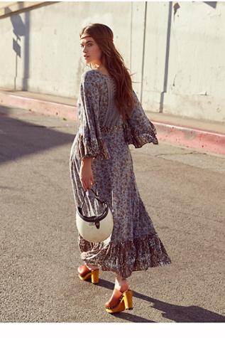 Free People Womens All Mixed Up Printed Dres