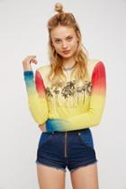 Free People Womens Hot Pop Tee