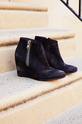 Free People Womens Orlanda Zip Wedge Boot