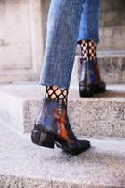 Erika M. Womens Diamante Crew Sock
