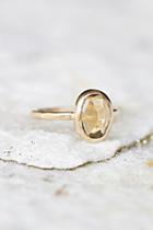 Melissa Joy Manning Womens Raw Citrine Slice Ring