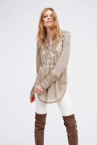 New Romantics Womens Nr Carolina Henley