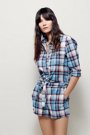 Free People Womens Sensual Wrap Shortall