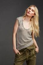 Free People Womens Arthur Thermal Tee