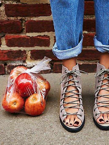 Minimal Lace Up Heel By Jeffrey Campbell X Free People