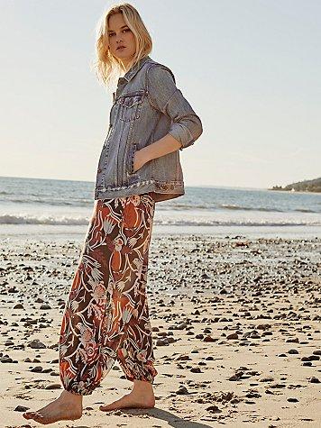 Free People Easy Balloon Printed Pant