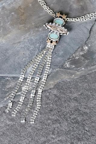 Mikal Winn X Free People Womens Nebula Muse Opal Necklace