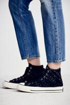 Converse Womens Woven Suede High Top Chucks