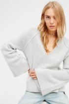 Free People Womens Lovely Lines Pullover