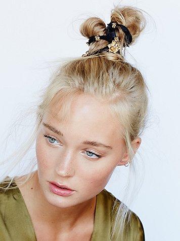 Free People Metal Rosebud Hair Ties