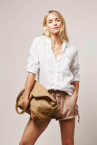Free People Womens Hartley Distressed Tote