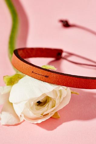 All In A Word Leather Bracelet By Laurel Denise At Free People