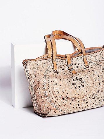 Imperiali Distressed Tote By Campomaggi