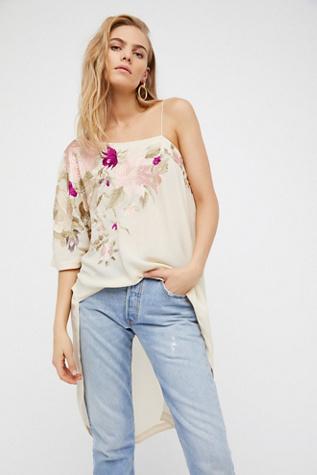 Free People Womens Shanti One Shoulder Tunic