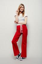 Free People Womens Foxy Lace Up Pant