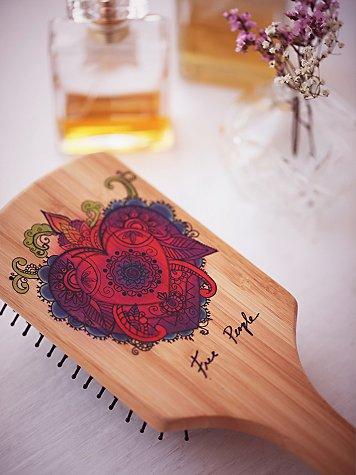 Hand Painted Wooden Brush By Gypsy Pea Magoo