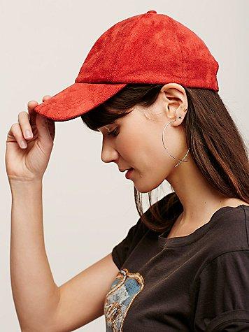 Free People Williamsburg Faux Suede Baseball Hat
