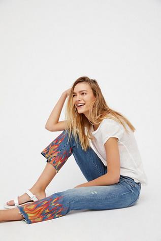 Mother Womens Insider Crop Fray