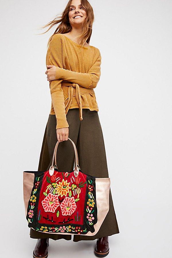 San Miguel Velvet Tote By Momo At Free People