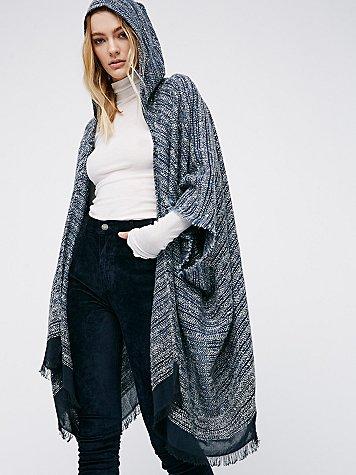 Free People Knubby Hooded Kimono