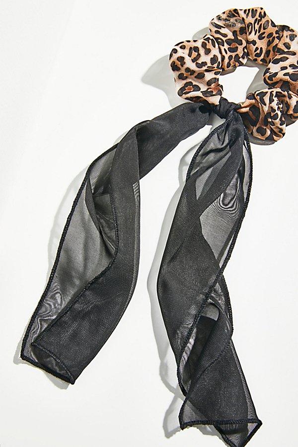 Colorblock Bow Scrunchie By Free People
