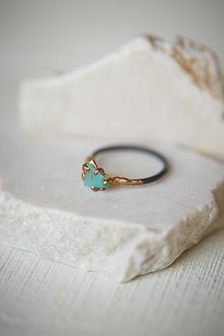 Variance Objects Womens Raw Opal Ring