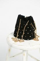 Free People Womens Suede Studded Party Pouch