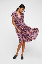 Free People Womens Fitting In Floral Midi