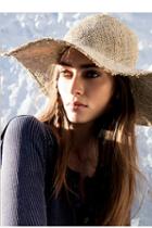 Brookes Boswell Womens Agretti Sea Straw Wide Brim Hat