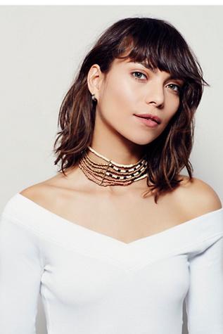 Free People Womens Lolita Layered Choker