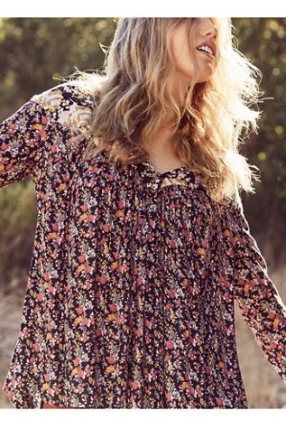 Free People Womens Wildflower Fields Tunic