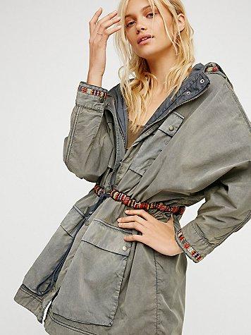 Free People Poplin Dolman Parka