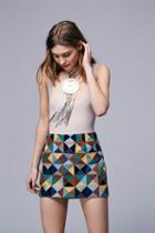 Free People Womens Up & Go Patchwork Mini