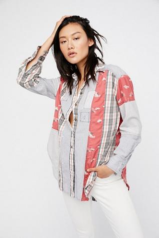 All Patched Up Classic Buttondown By Free People