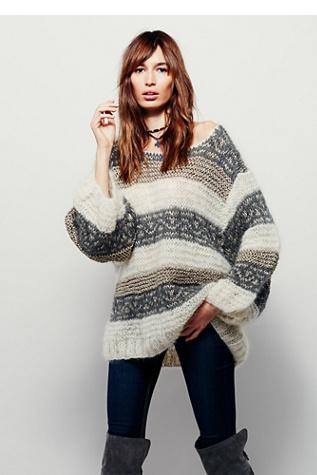 Mes Demoiselles Paris Womens Lurex Stripe Pullover