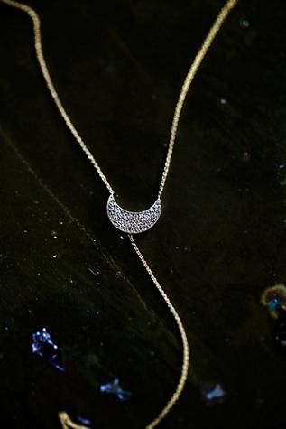 Zoe-chicco Womens Diamond Crescent Lariat
