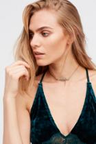 Marly Moretti Womens Raw Stone Crescent Choker