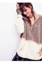 Free People Womens Pop That Collar Pullover