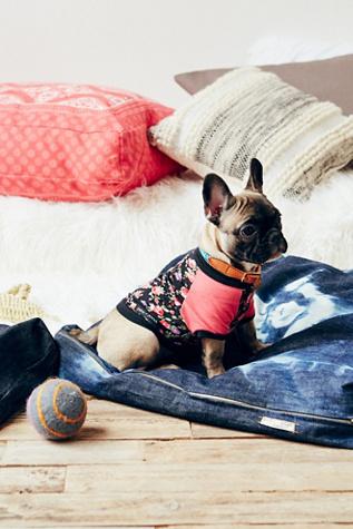 Penn + Pooch Womens Fallin For Floral Dog Tee