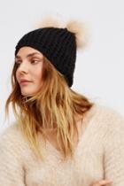 Free People Womens Ski Bunny Double Pom Bean