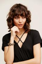 Free People Womens Concho Wrap Bracelet