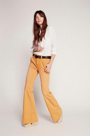 Free People Womens Liza Seamed Flare