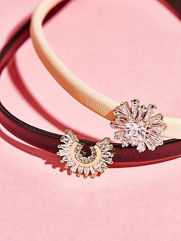 Free People Alice Leather Charm Choker