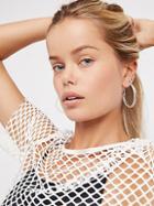 Lucite Tube Hoops By Free People