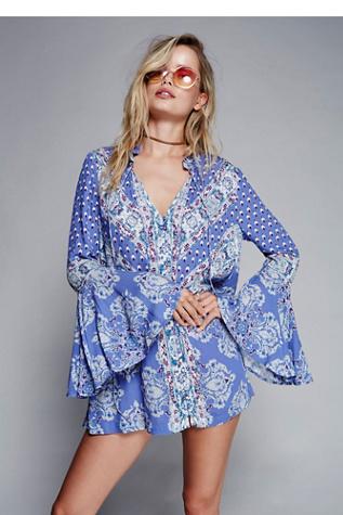 Free People Womens Magical Mystery Prt Tunic