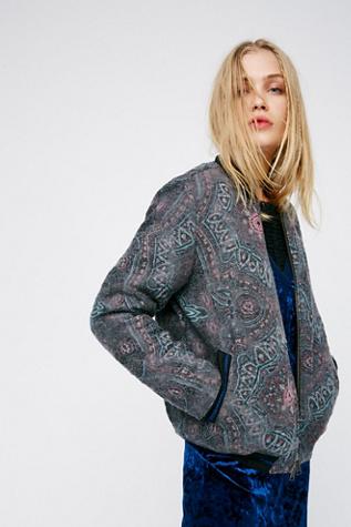 Free People Womens Dream Weaver Bomber
