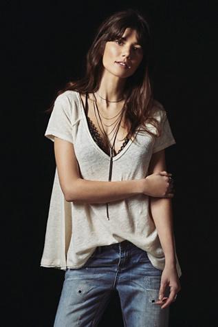 We The Free Womens We The Free A Line Tee