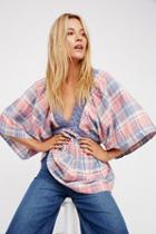 Free People Womens Plaid For You Tunic Top