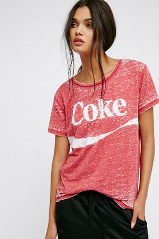 Chaser X Free People Womens Coke Tee